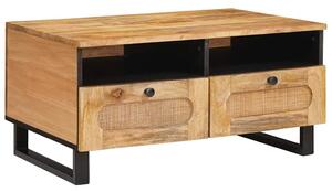 VidaXL Dohányzóasztal Artisan tölgy 80 x 54 x 40 cm Tömör Mangófát
