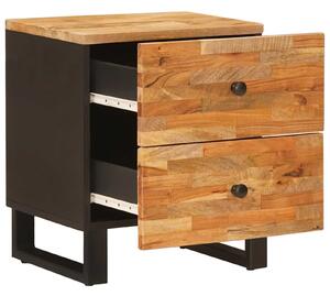 VidaXL Éjjeliszekrény 2 pcs Barna 40 x 33 x 46 cm Tömör Mangófát