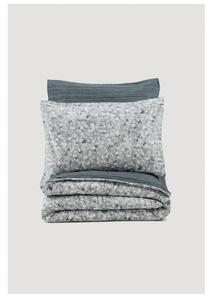 Fehér-szürke kétszemélyes hosszabbított renforcé pamut ágyneműhuzat 260x220 cm Molly – Mijolnir