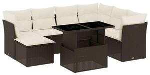 VidaXL Polyrattan Kerti Ülőgarnitúra - 8 részes - Barna