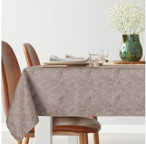 Isla banánlevél mintás jacquard asztalterítő Sötét bézs 140x180 cm