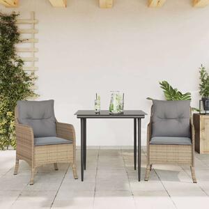 VidaXL Kertbútor - Polyrattan Étkezőgarnitúra - 3 részes