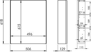 Elita Basic szekrény 50x12.9x61.8 cm oldalt függő 904652
