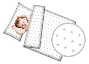 Gyermek ágynemű 120x90 Szín: fehér-csillagok