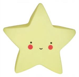 Gyermek dekoratív lámpa Cute Star sárga
