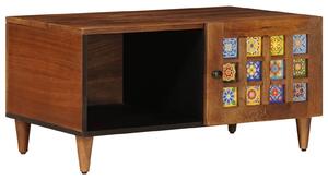 VidaXL Dohányzóasztal Barna 80 x 50 x 40 cm Tömör Mangófát