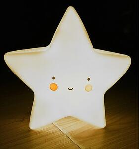 Gyermek dekoratív lámpa Cute Star sárga
