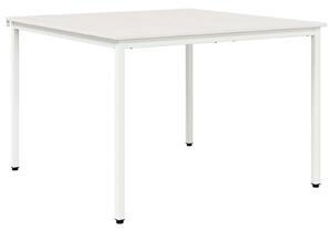 VidaXL Étkezőasztal Fehér 110 x 110 x 75 cm Tömör fenyőfa