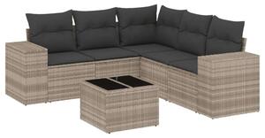 VidaXL Polyrattan Kerti Ülőgarnitúra - 6 részes