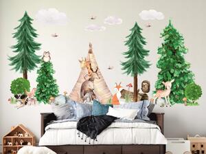 Gyermek falragaszok Forest XL 150x100 cm
