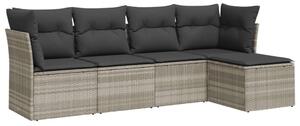 VidaXL Polyrattan Kerti Ülőgarnitúra - 5 részes