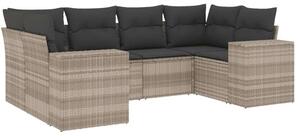 VidaXL Polyrattan Kerti Ülőgarnitúra - 6 részes