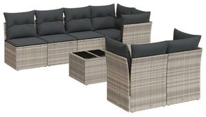 VidaXL Polyrattan Kerti Ülőgarnitúra - 8 részes