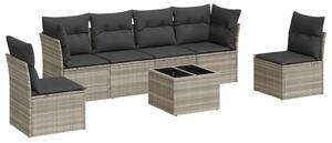 VidaXL Polyrattan Kerti Ülőgarnitúra - 7 részes