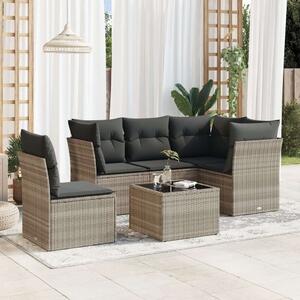 VidaXL Polyrattan Kerti Ülőgarnitúra - 6 részes