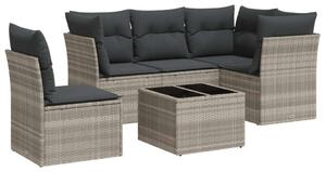 VidaXL Polyrattan Kerti Ülőgarnitúra - 6 részes