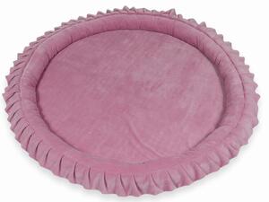 Játszószőnyeg fodrokkal Fancy+ Velvet 120 cm Szín: rózsaszín