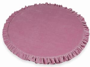 Fodros játszószőnyeg Fancy Velvet 100 cm Szín: rózsaszín