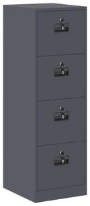VidaXL Irattároló Szekrény fiókkal 2 pcs Antracit 44 x 50 x 106.5 cm