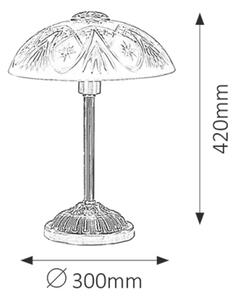 Rabalux Annabella asztali lámpa 1x40 W fehér-sárgaréz 8634