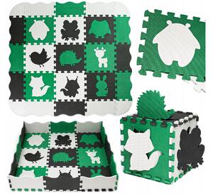 Habszivacs szőnyeg Puzzle játékhoz - ZOO Szín: zöld