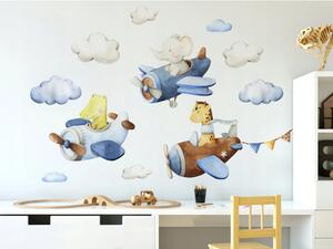 Gyermek falragaszok Uniqe Planes 100x60 cm