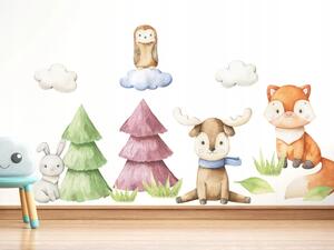 Gyermek falragaszok Uniqe Forest 100x60 cm