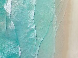 Fotográfia Waves from the Southern Ocean washing, Abstract Aerial Art