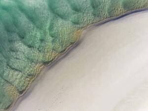 Fotográfia Drone photo showing the edge of, Abstract Aerial Art, (40 x 30 cm)