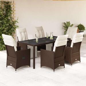 VidaXL Polyrattan Kerti Bútor - 7 részes Bisztró
