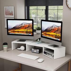 Vicco Halva monitor állvány – QI töltővel és USB csatlakozóval