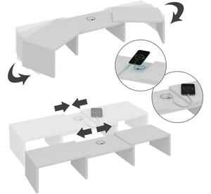 Vicco Halva monitor állvány – QI töltővel és USB csatlakozóval