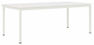 VidaXL Étkezőasztal Fehér 200 x 100 x 75 cm Tömör fenyőfa