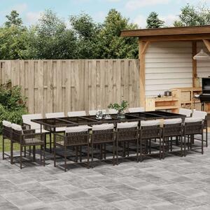 VidaXL Polyrattan Kerti Étkezőgarnitúra - 17 részes