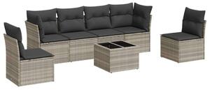 VidaXL Polyrattan Kerti Ülőgarnitúra - 7 részes