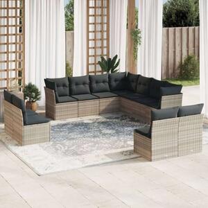 VidaXL Polyrattan Kerti Ülőgarnitúra - 11 részes