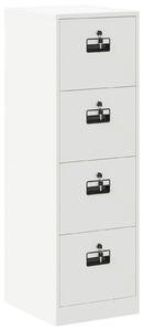 VidaXL Irattároló Szekrény fiókkal 2 pcs Fehér 44 x 50 x 106.5 cm