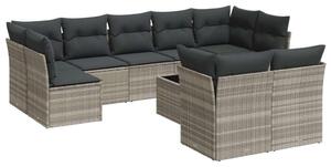 VidaXL Polyrattan Kerti Ülőgarnitúra - 10 részes