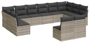 VidaXL Polyrattan Kerti Ülőgarnitúra - 12 részes