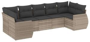 VidaXL Polyrattan Kerti Ülőgarnitúra - 7 részes