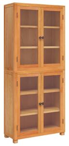 VidaXL Tároló bútor készlet ajtóval 2 db Természetes 80 x 35 x 185 cm