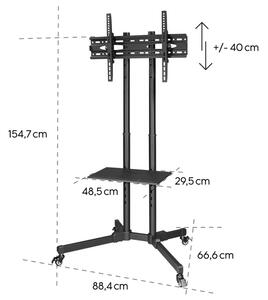 Hama 220874 Gurulós tv állvány 75"-ig