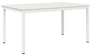 VidaXL Étkezőasztal Fehér 150 x 90 x 75 cm Tömör fenyőfa