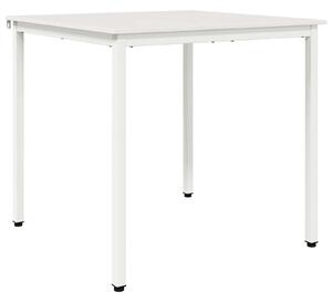 VidaXL Étkezőasztal Fehér 80 x 80 x 75 cm Tömör fenyőfa