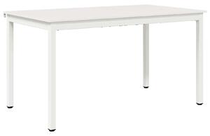 VidaXL Étkezőasztal Fehér 140 x 80 x 75 cm Tömör fenyőfa