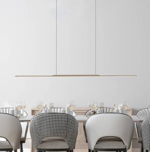 PURE Surface LED lógó lámpa, bronz, 125 cm, alumínium, 3000 K, dimmelhető, Bronz / antik sárgaréz, Nappali / Étkező, Alumínium, Modern