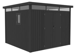 Falun fém szerszámoskamra 2,9 x 2,9 m CoverTech antracit