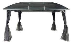 Fém pavilon Dominican 3x4 szúnyoghálóval Garden Point antracit színben