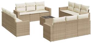 VidaXL Polyrattan Kerti Ülőgarnitúra - Bézs - 13 részes