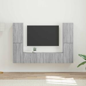 VidaXL TV szekrény garnitúra 6 pcs Szürke Sonoma Faanyag